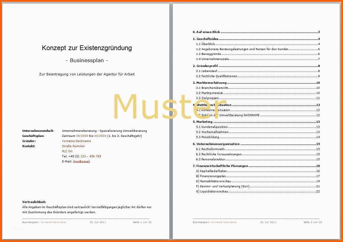 Einzigartig Autovermietung Businessplan Vorlage