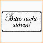 Einzigartig Bitte Nicht Stören Vintage Schild 200 X 100 Mm Weiß