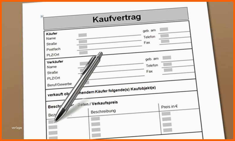 Einzigartig Fice Vorlage Musterschreiben Kaufvertrag Als Download