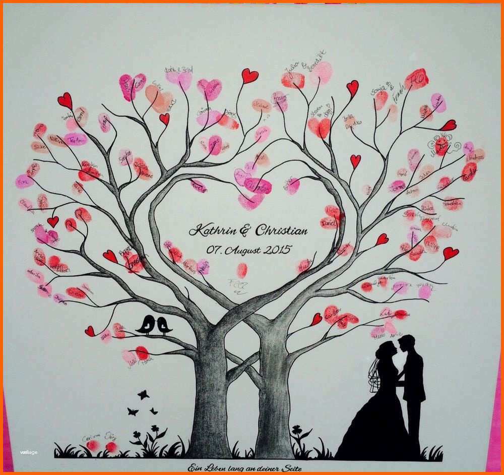 Einzigartig Hochzeit Bild Malen Gäste Vorlage Wunderbar Wedding Tree