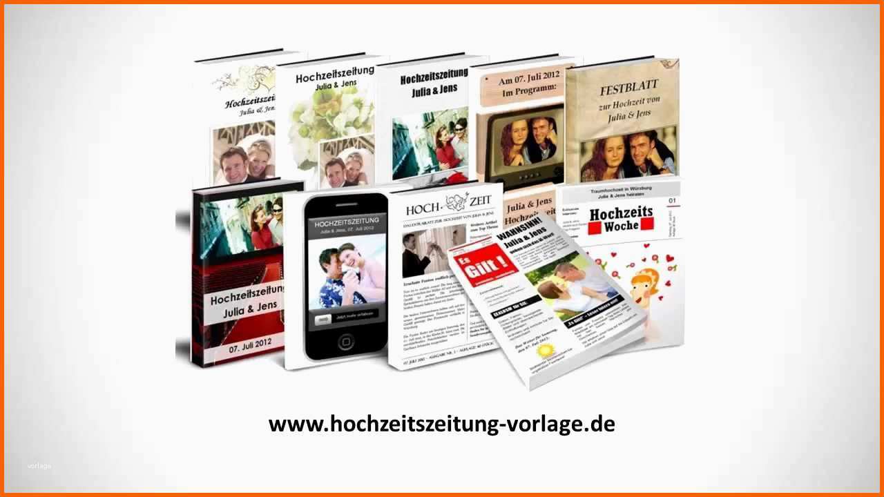 Einzigartig Hochzeitszeitung Vorlage Jetzt En