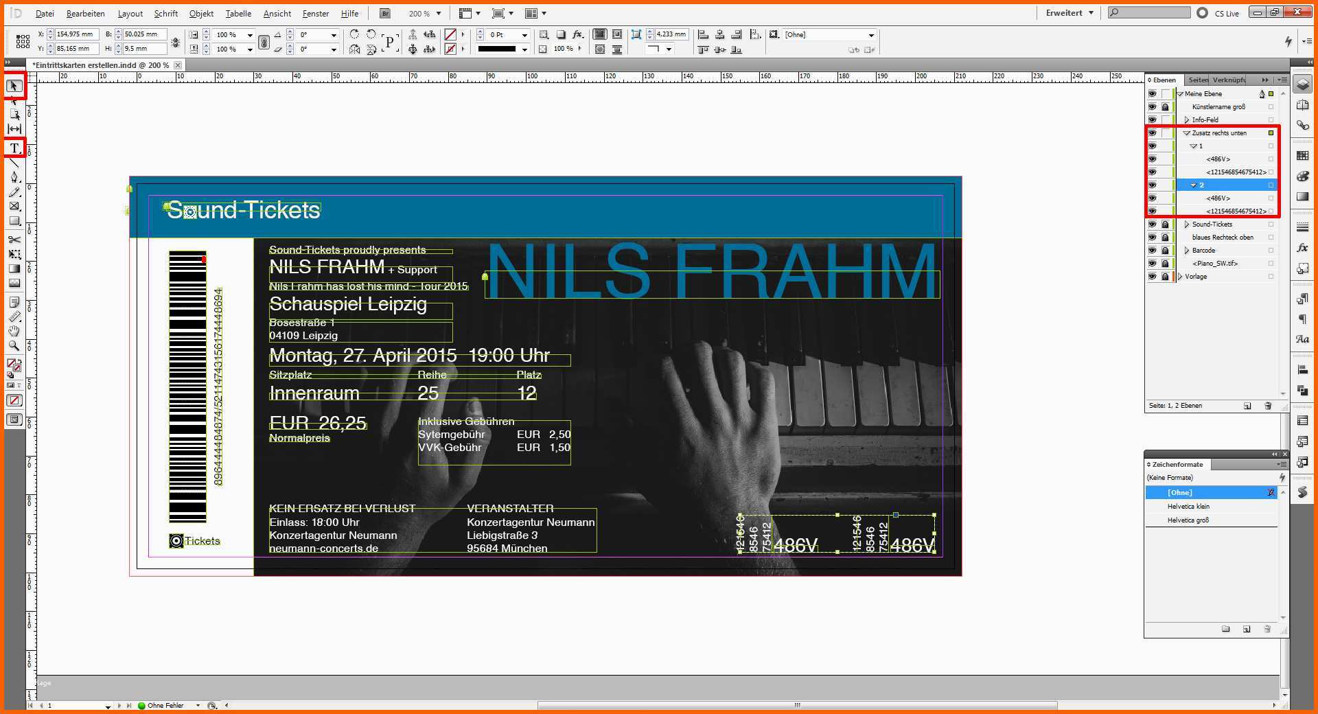 Einzigartig Indesign Tutorial Eintrittskarten Erstellen Saxoprint