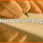 Einzigartig Künstlervertrag Muster Musterix