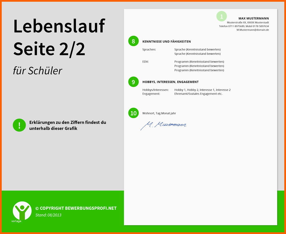 Einzigartig Lebenslauf Muster Schüler Ausbildung Praktikum
