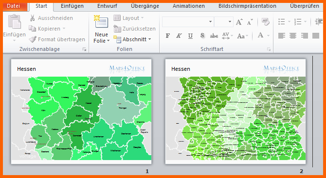Einzigartig Powerpoint Hessen Landkreise Vektor Karte