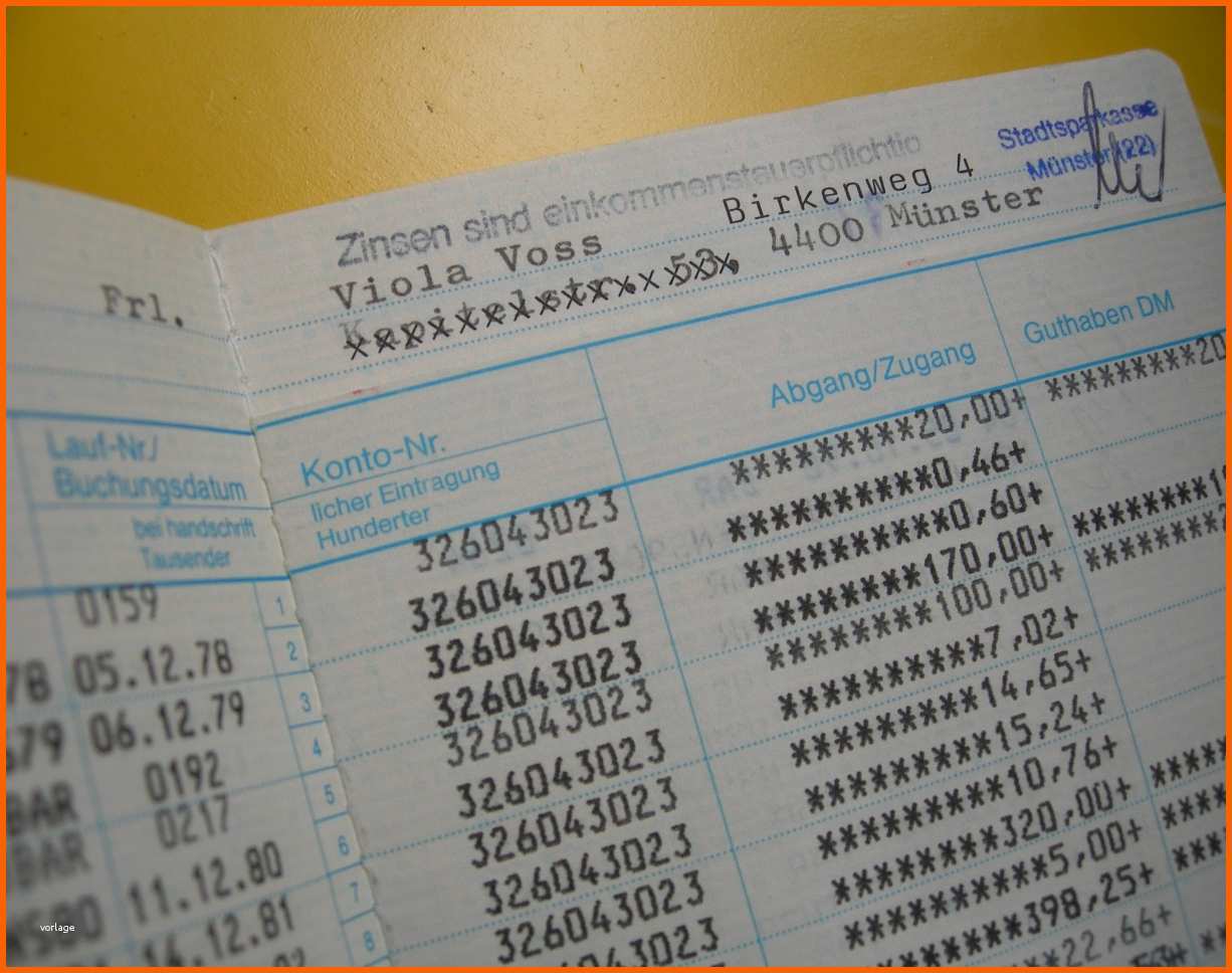 Einzigartig Sparbuch Sparkasse Zinsen Berechnen Altes Sparbuch Einer
