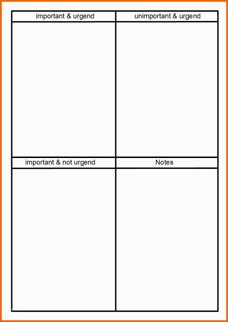 Einzigartig Things to Do List Free S Eisenhower Principle to