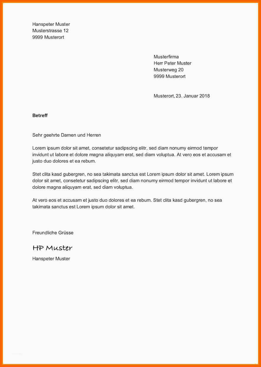Empfohlen 12 formeller Brief Vorlage