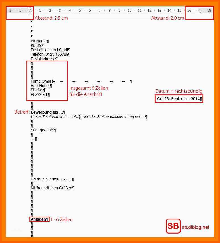 Empfohlen 12 Geschäftsbrief Din 5008 Aufbau
