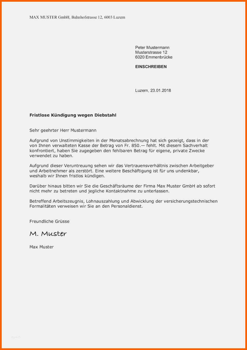 Empfohlen 18 Kündigung Arbeitnehmer Vorlage