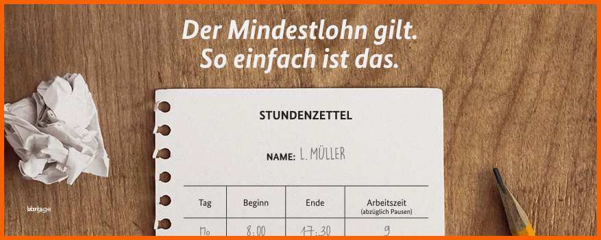 Empfohlen 40 Gut Mindestlohn Vorlage Galerie