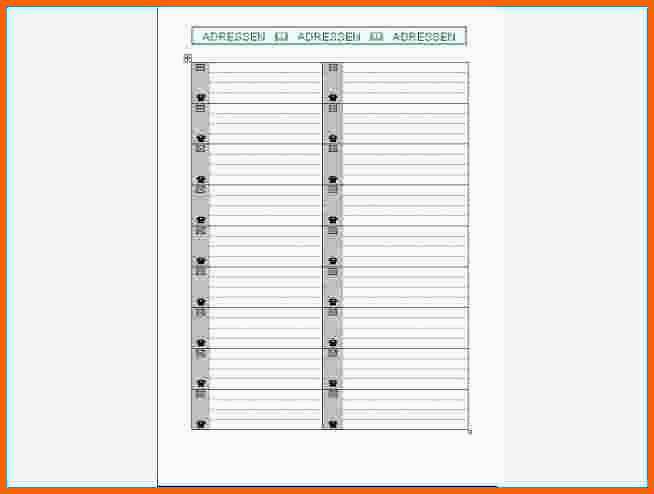 Empfohlen Adressbuch Excel Vorlage Kostenlos – Vorlagen 1001