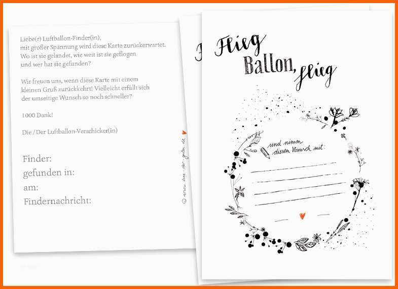 Empfohlen Ballonflugkarten Schwarz Weiß Für Hochzeit Hochzeitsspiel