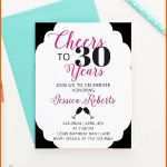 Empfohlen Einladung 30 Geburtstag Vorlage Kostenlos