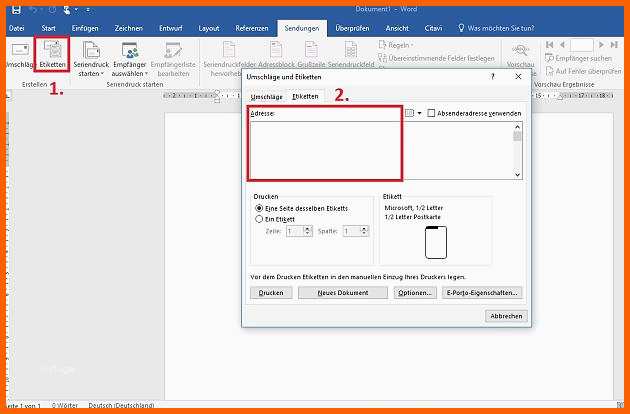 Empfohlen Etiketten Erstellen In Word so Funktioniert S Focus Line