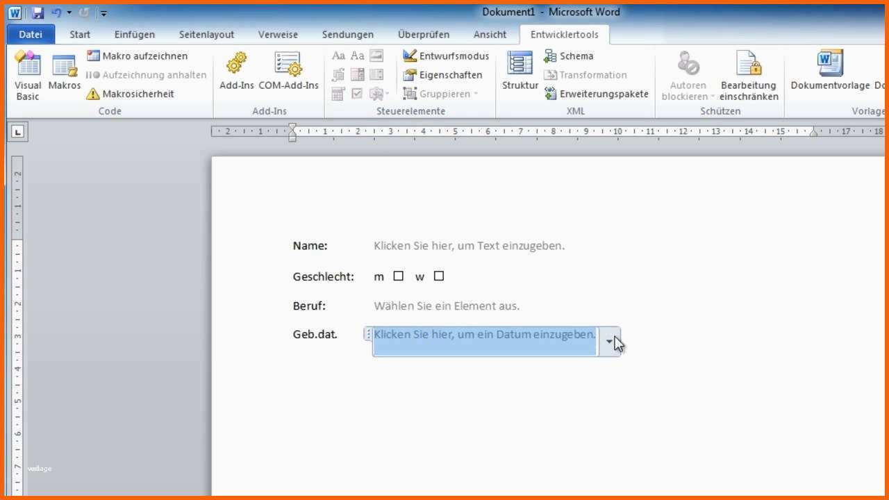 Empfohlen Feedbackbogen Vorlage Word Neu Word 2010 formulare