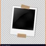Empfohlen Frame Polaroid Template On Transparent Grid Vector Image
