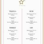 Empfohlen Hier ist Vorlage Für Ihre Getränkekarte Der