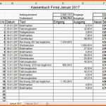 Empfohlen Kassenbuch Vorlage Muster Beispiel Excel Kostenlos