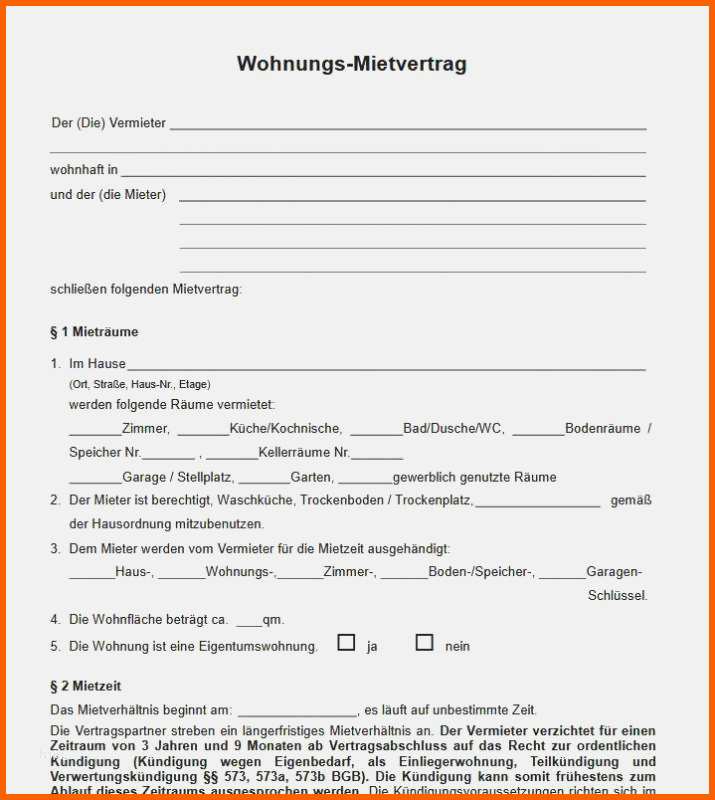 Empfohlen Kündigung Mietvertrag Wegen Eigenbedarf Vorlage Kostenlos
