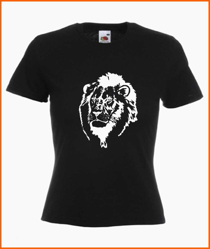 Empfohlen Motiv T Shirt Damen Löwe Fafuar Lineshop