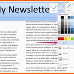 Empfohlen Newsletter Vorlage Word – Wordde