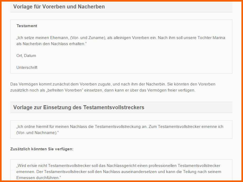 Empfohlen Testament Muster Download Chip