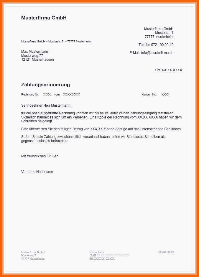 Empfohlen Unglaubliche 1 Mahnung Vorlage