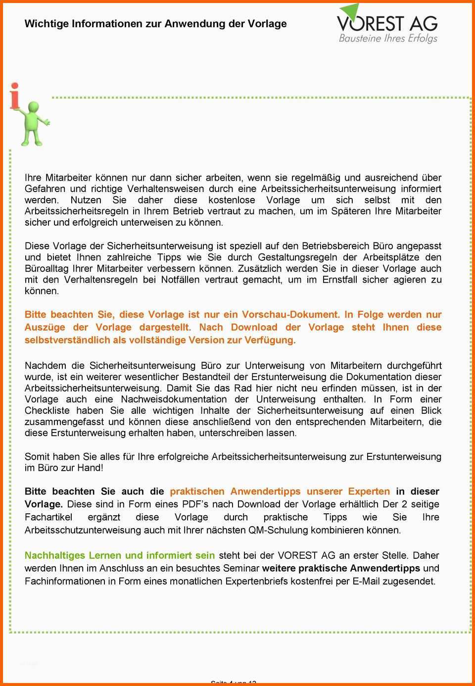Empfohlen Vorschau Pdf Arbeitssicherheitsunterweisung Inkl