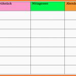 Empfohlen Wochenplan Vorlage