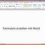 Empfohlen Word 2013 formular Erstellen – Mimpi