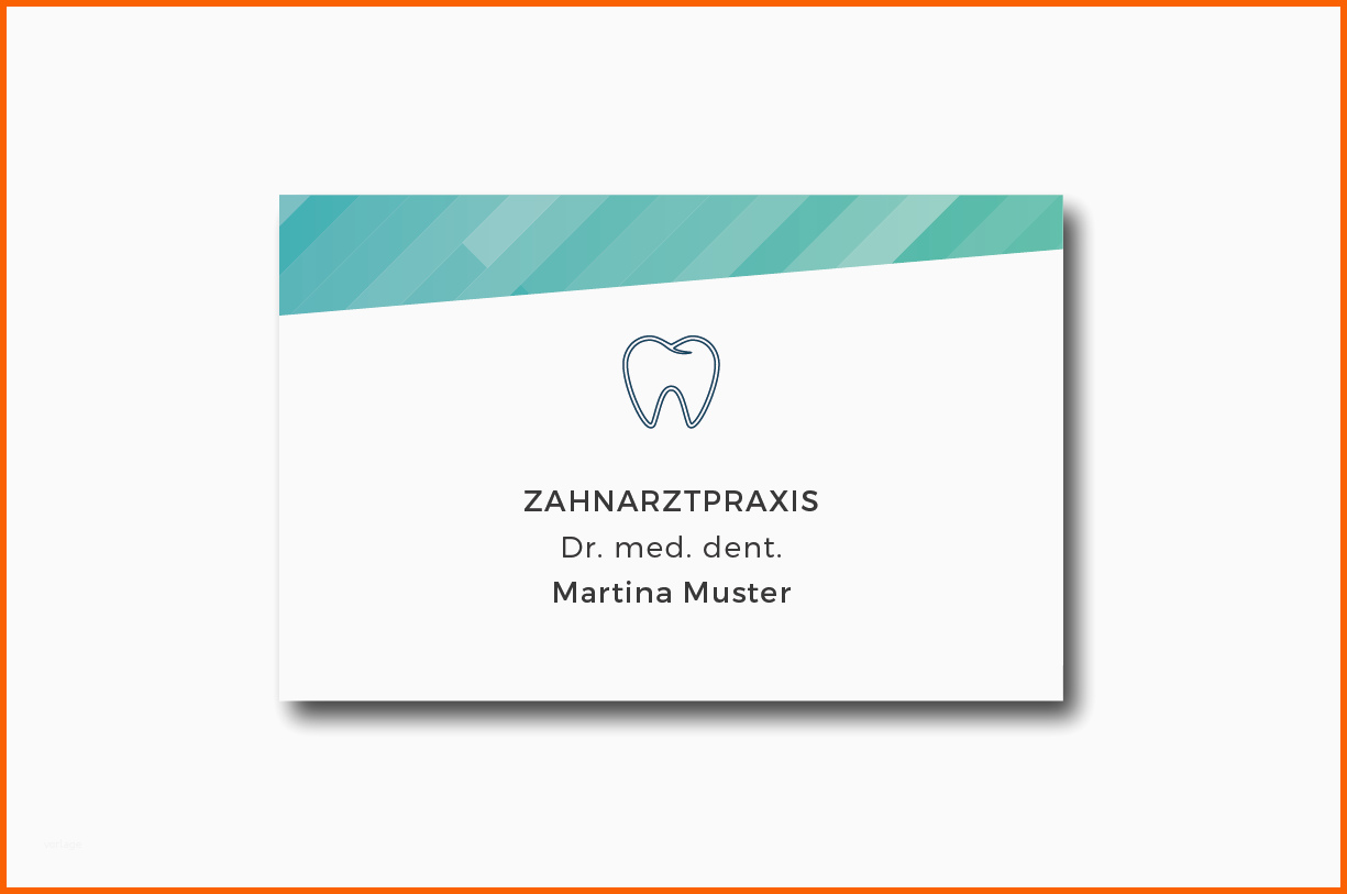 Empfohlen Zahnarzt Visitenkarten Praxisdesigns