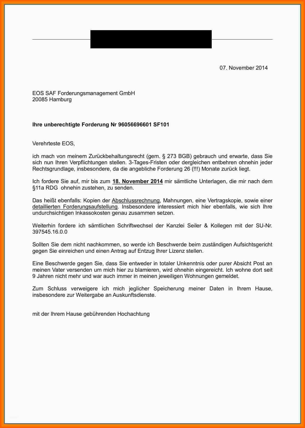 Erschwinglich 12 Anwaltsschreiben Muster Kostenlos