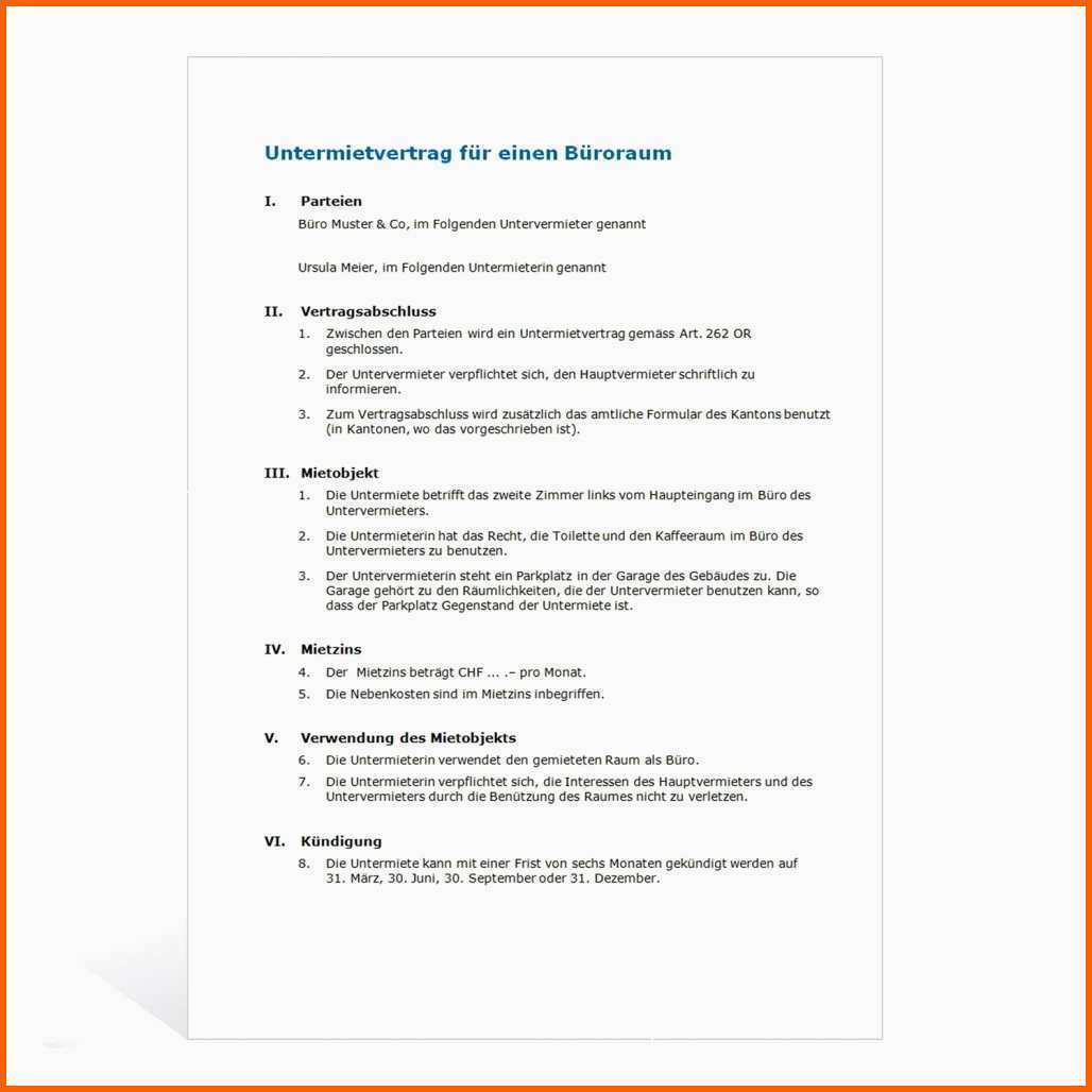 Erschwinglich 13 Schriftliche Kündigung Wohnung Vorlage