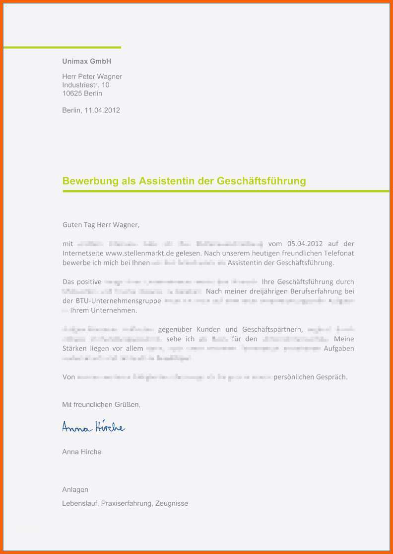 Erschwinglich 8 Bewerbung Minijob Muster