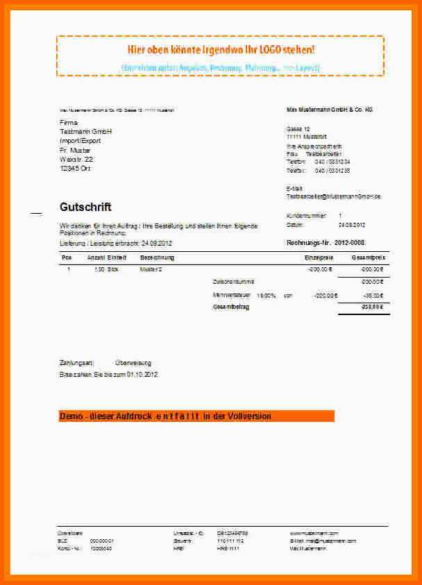 Erschwinglich 8 Gutschrift Erstellen Muster