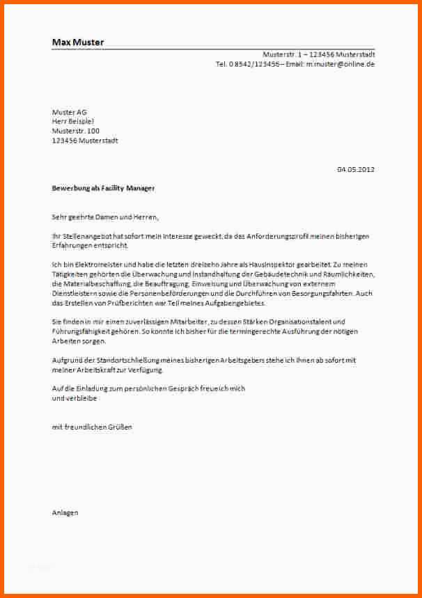 Erschwinglich 9 Bewerbung Richtig Schreiben Muster