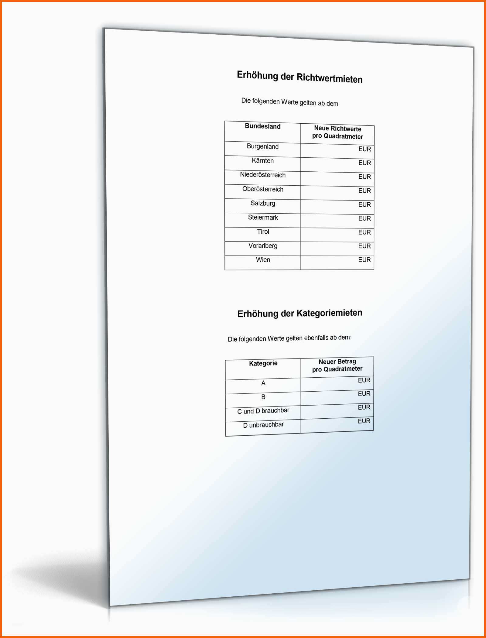 Erschwinglich Ankündigung Mieterhöhung