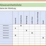 Erschwinglich Anwesenheitsliste &amp; Abwesenheitsliste Download