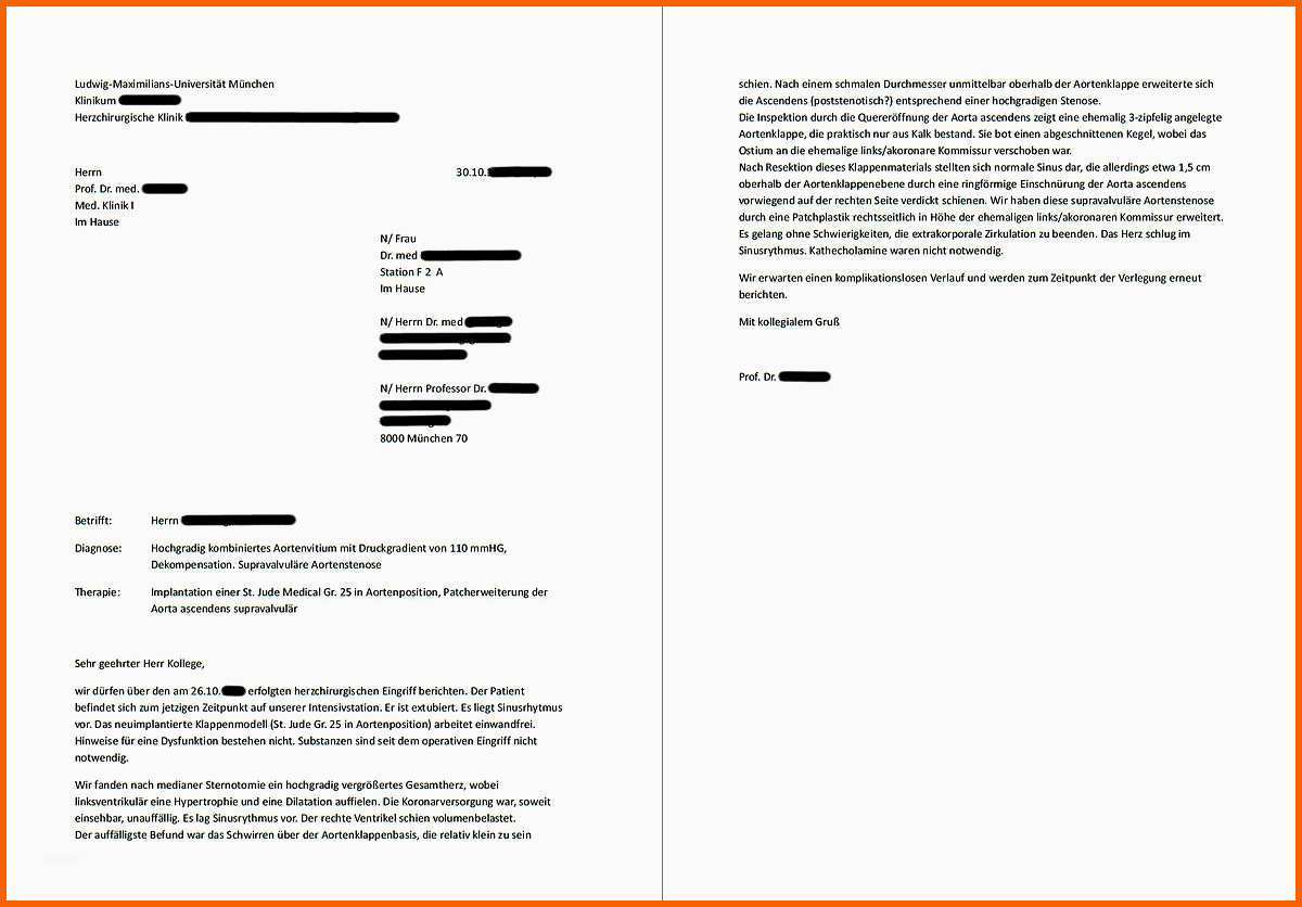 Erschwinglich Arztbrief –