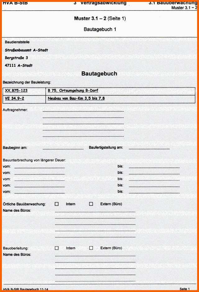 Erschwinglich Bautagebuch Der Bauüberwachung Begriffserläuterung