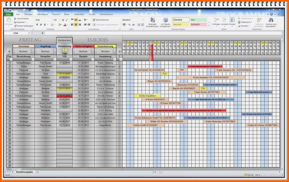 Erschwinglich Belegungsplan Excel Vorlage Kostenlos Schön Excel