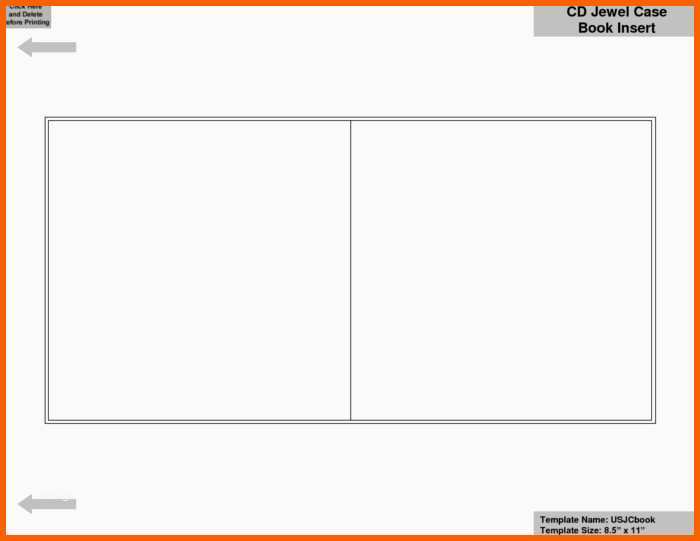 Erschwinglich Blank Cddvd Case Insert Template Templates Resume