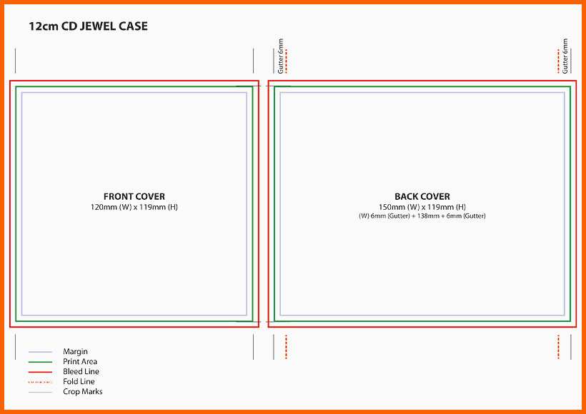Erschwinglich Cd Jewel Case Template A4