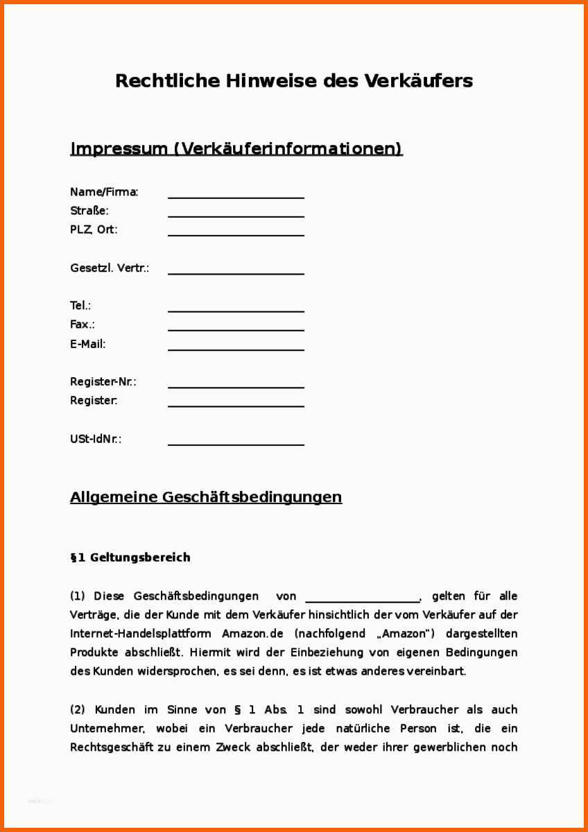 Erschwinglich Datenschutzerklärung Vorlage Download Großartig Agb Amazon