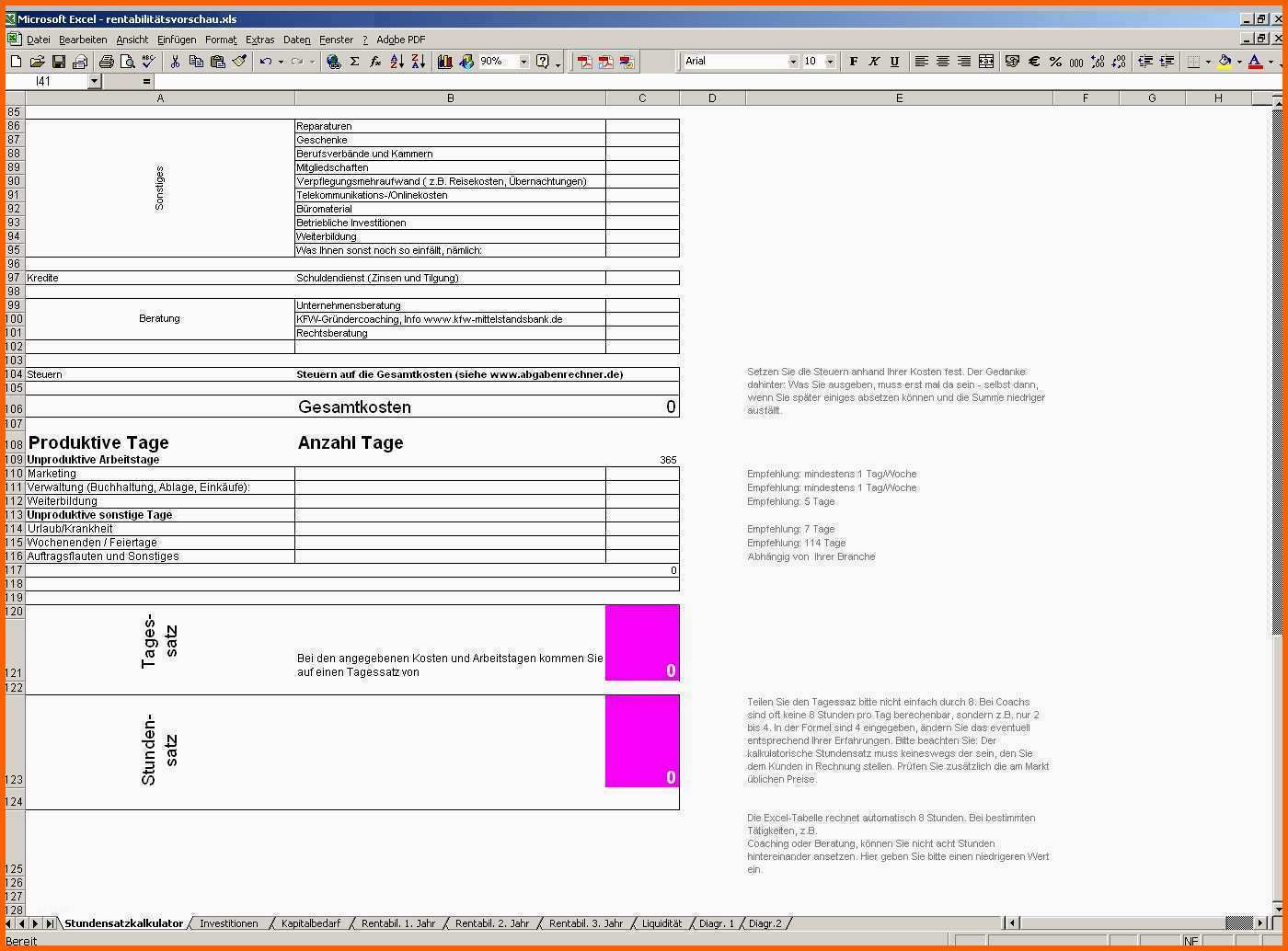 Erschwinglich Investitionsplan Vorlage Excel Kostenlos Großartig Word