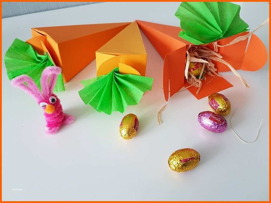 Erschwinglich Karotten Geschenkverpackung Zu Ostern Basteln Inkl Vorlage