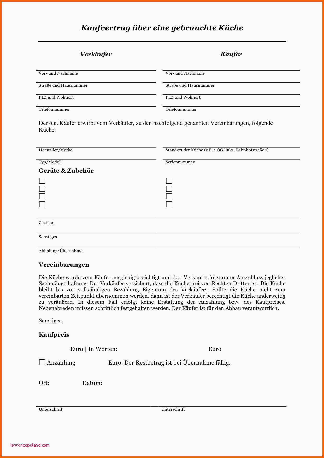 Erschwinglich Kfz Kaufvertrag Word Vorlage