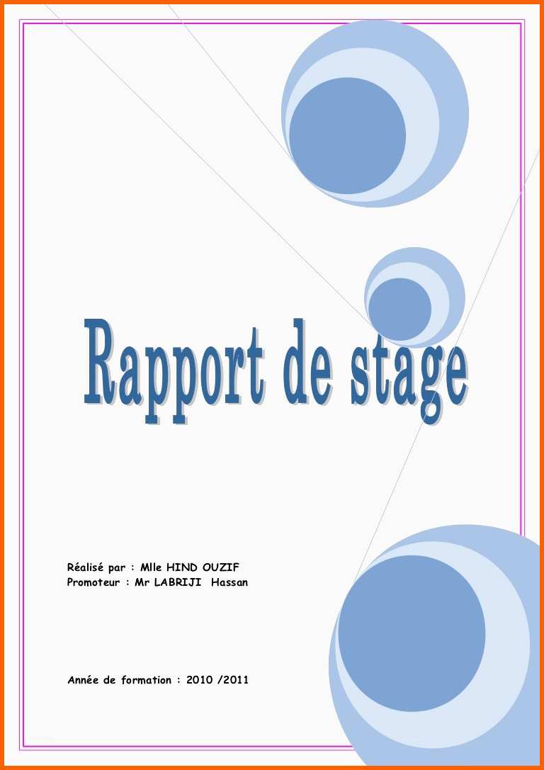 Erschwinglich Modele Rapport De Stage Cap Petite Enfance Vends Cours Cap