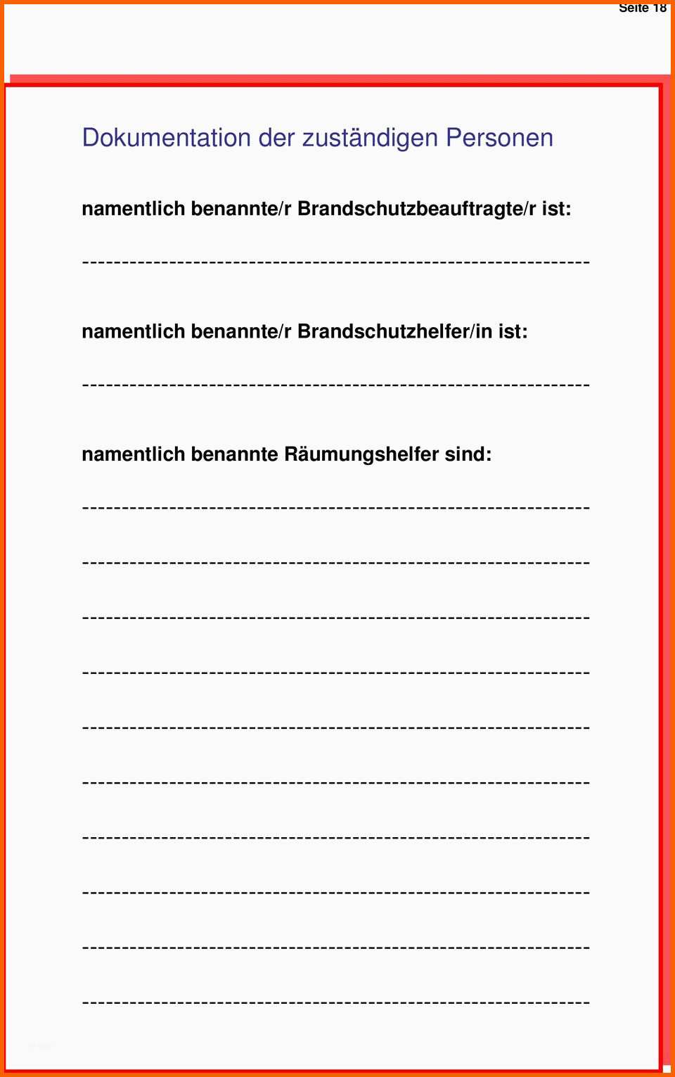 Erschwinglich Muster Brandschutzordnung Allgemeine Verwaltung Pdf